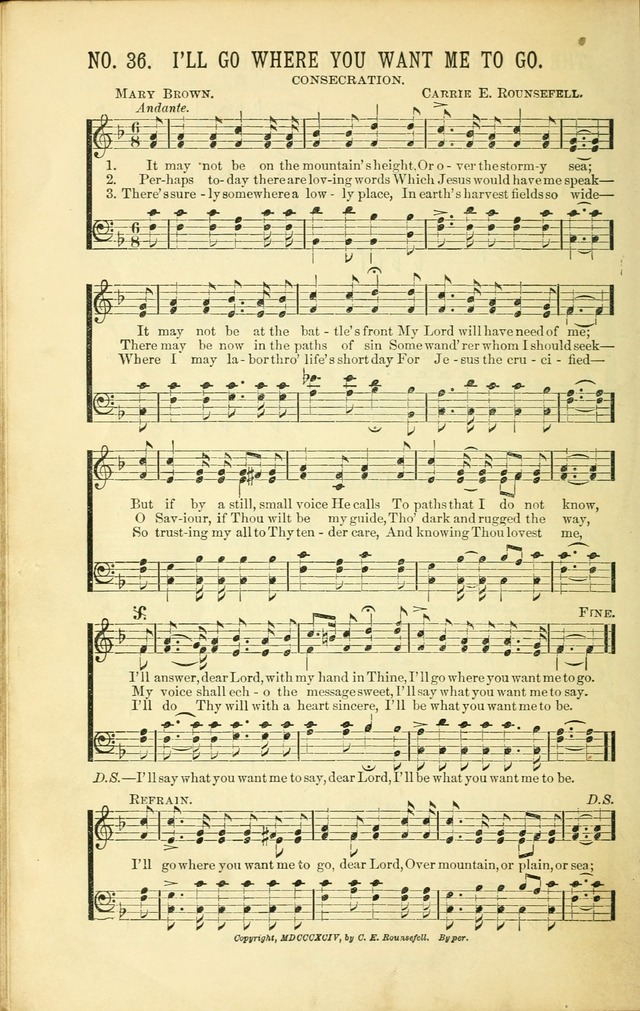 Evangelistic Edition of Heavenly Sunlight: containing gems of song for evangelistic services, prayer and praise meetings and devotional gatherings page 43