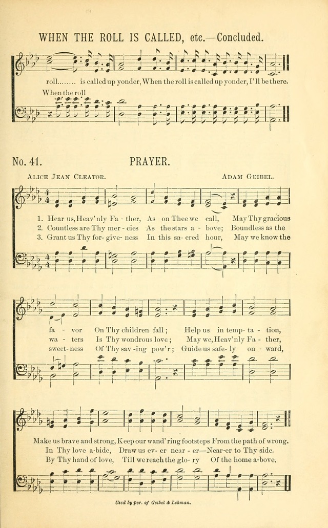 Evangelistic Edition of Heavenly Sunlight: containing gems of song for evangelistic services, prayer and praise meetings and devotional gatherings page 48