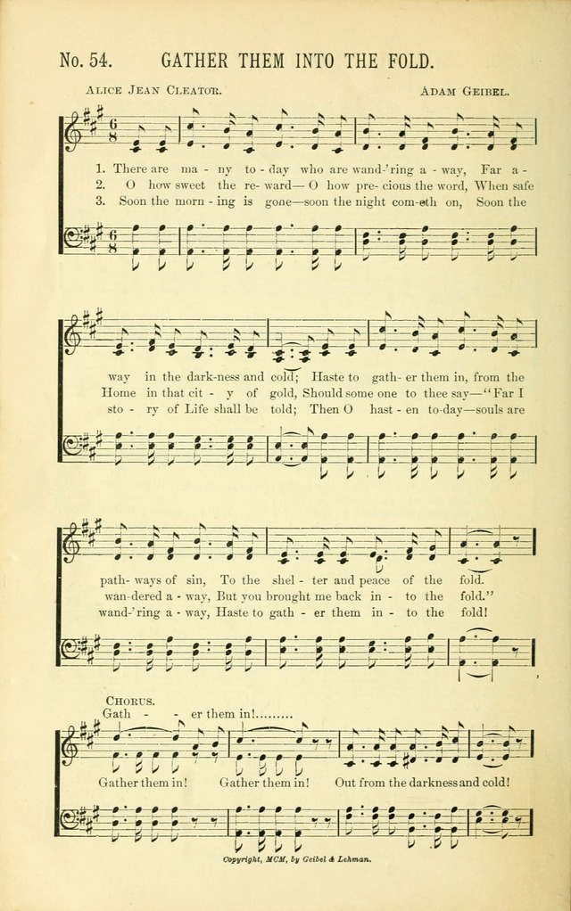 Evangelistic Edition of Heavenly Sunlight: containing gems of song for evangelistic services, prayer and praise meetings and devotional gatherings page 61