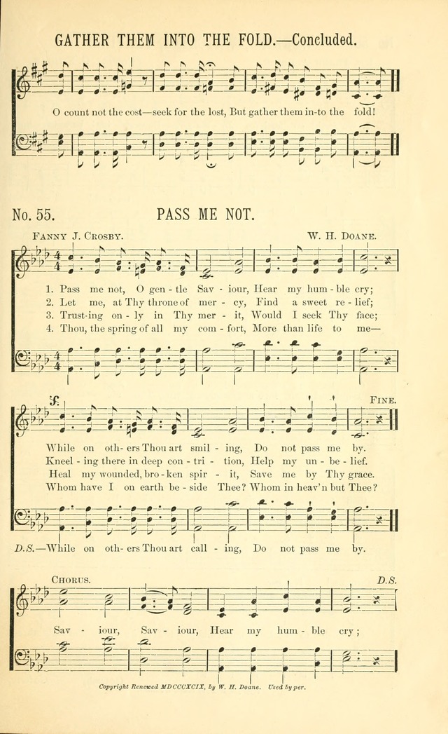 Evangelistic Edition of Heavenly Sunlight: containing gems of song for evangelistic services, prayer and praise meetings and devotional gatherings page 62