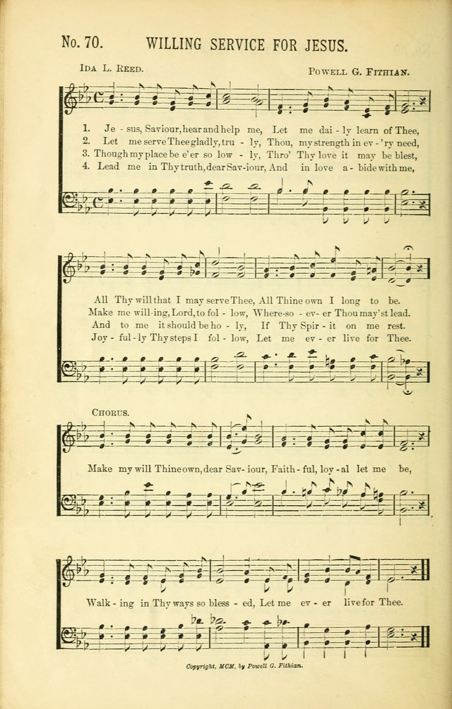 Evangelistic Edition of Heavenly Sunlight: containing gems of song for evangelistic services, prayer and praise meetings and devotional gatherings page 77