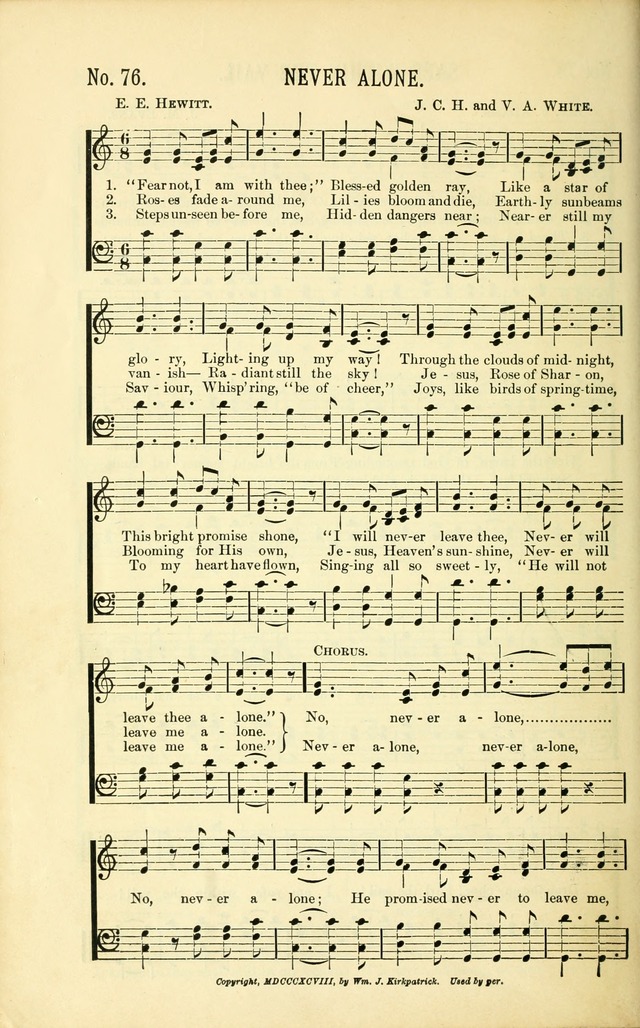 Evangelistic Edition of Heavenly Sunlight: containing gems of song for evangelistic services, prayer and praise meetings and devotional gatherings page 83