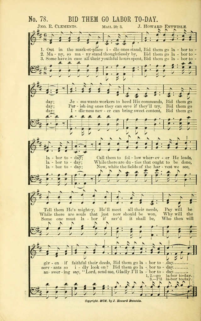 Evangelistic Edition of Heavenly Sunlight: containing gems of song for evangelistic services, prayer and praise meetings and devotional gatherings page 85