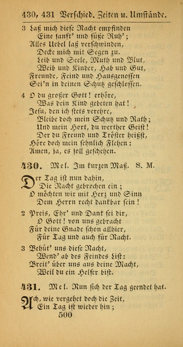 Evangelisches Gesangbuch: oder eine sammlung geistreicher lieder zum gebrauch der Evangelischen Gemeinscaft und aller heilsuchenden seelen  (4th und verb. Aufl.) page 502