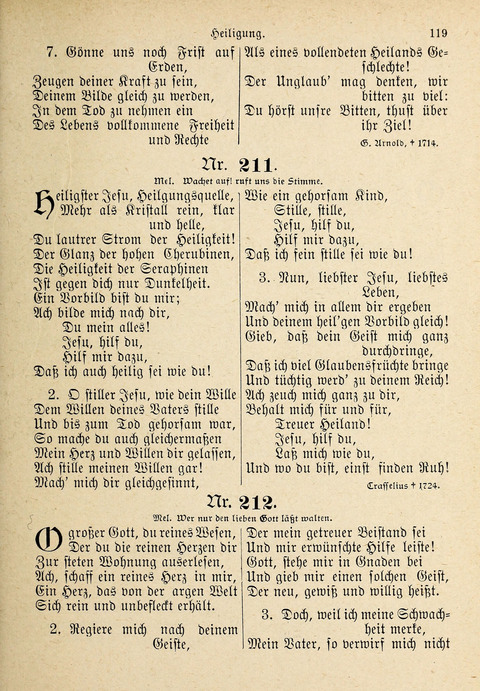 Evangelisches Gesangbuch: für die deutschen Congregational-Gemeinden von Nork-Amerika page 119