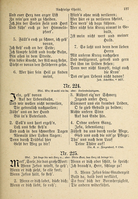 Evangelisches Gesangbuch: für die deutschen Congregational-Gemeinden von Nork-Amerika page 127