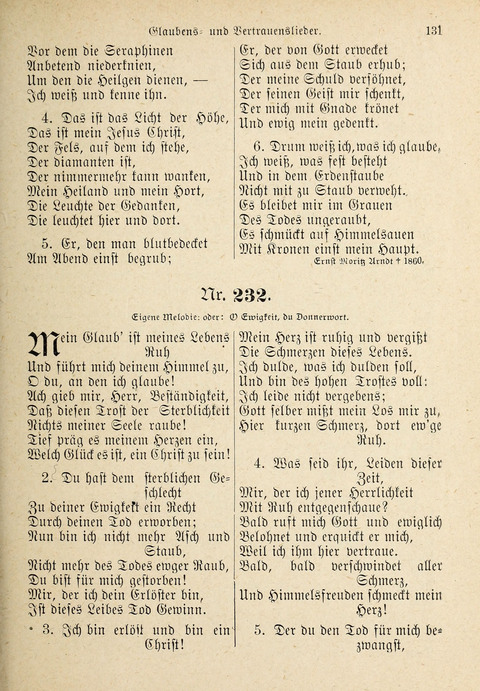 Evangelisches Gesangbuch: für die deutschen Congregational-Gemeinden von Nork-Amerika page 131