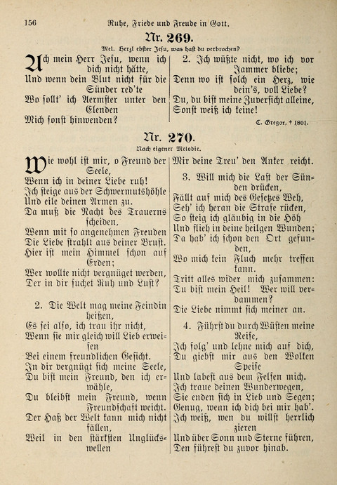 Evangelisches Gesangbuch: für die deutschen Congregational-Gemeinden von Nork-Amerika page 156