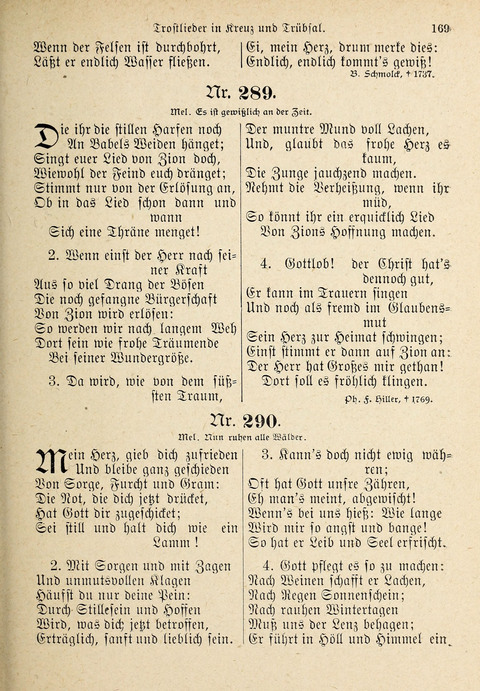 Evangelisches Gesangbuch: für die deutschen Congregational-Gemeinden von Nork-Amerika page 169