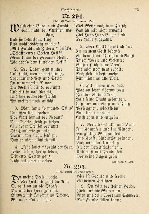 Evangelisches Gesangbuch: für die deutschen Congregational-Gemeinden von Nork-Amerika page 173