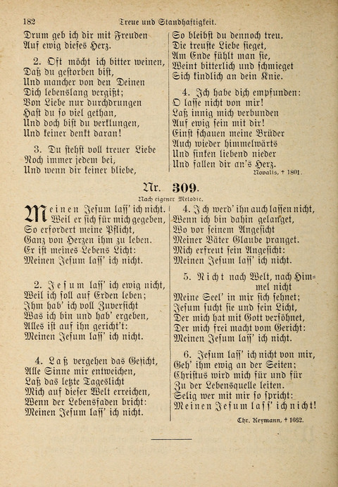 Evangelisches Gesangbuch: für die deutschen Congregational-Gemeinden von Nork-Amerika page 182