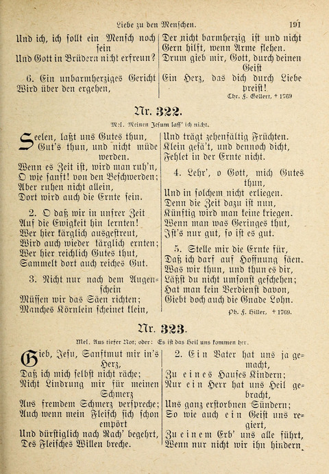 Evangelisches Gesangbuch: für die deutschen Congregational-Gemeinden von Nork-Amerika page 191
