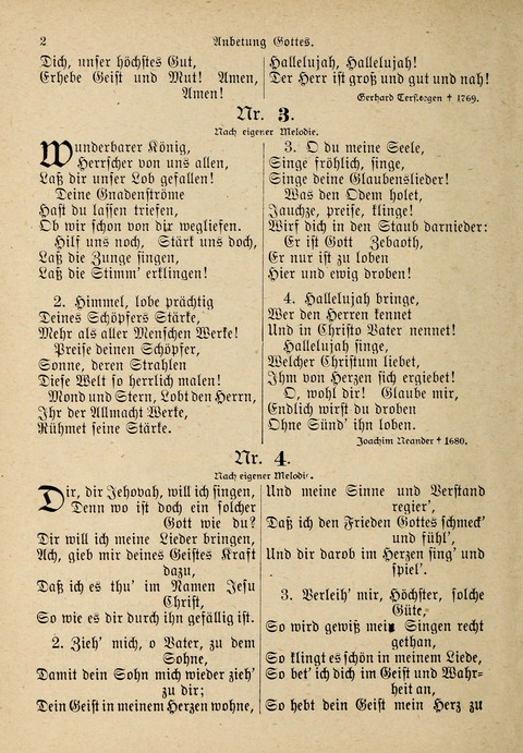 Evangelisches Gesangbuch: für die deutschen Congregational-Gemeinden von Nork-Amerika page 2