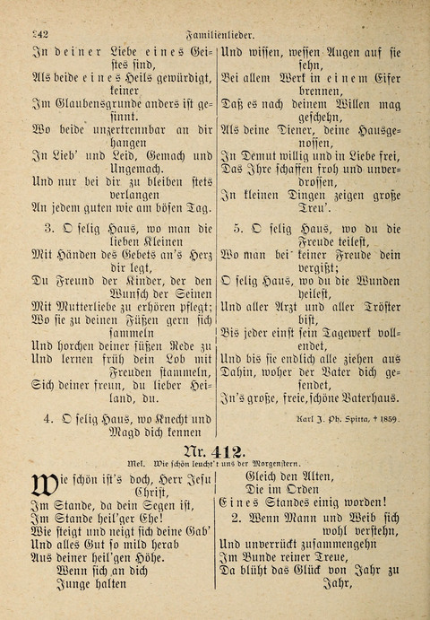 Evangelisches Gesangbuch: für die deutschen Congregational-Gemeinden von Nork-Amerika page 242