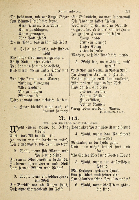 Evangelisches Gesangbuch: für die deutschen Congregational-Gemeinden von Nork-Amerika page 243