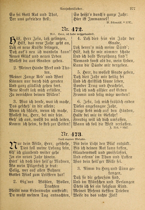 Evangelisches Gesangbuch: für die deutschen Congregational-Gemeinden von Nork-Amerika page 277