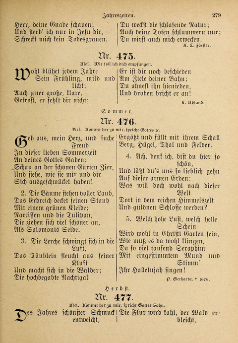 Evangelisches Gesangbuch: für die deutschen Congregational-Gemeinden von Nork-Amerika page 279