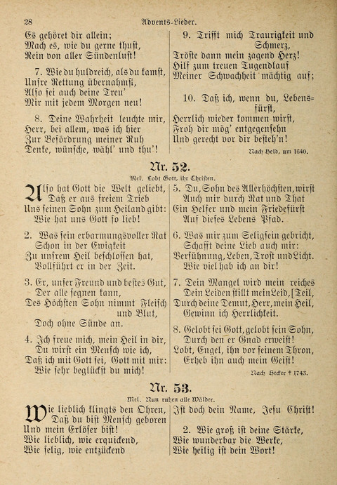 Evangelisches Gesangbuch: für die deutschen Congregational-Gemeinden von Nork-Amerika page 28