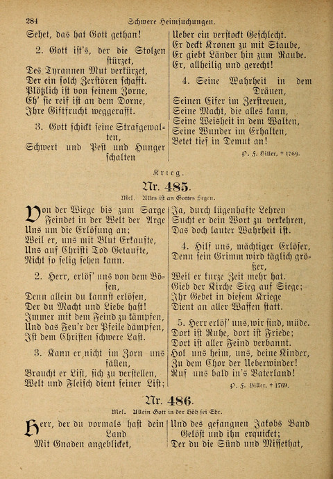 Evangelisches Gesangbuch: für die deutschen Congregational-Gemeinden von Nork-Amerika page 284