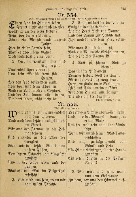 Evangelisches Gesangbuch: für die deutschen Congregational-Gemeinden von Nork-Amerika page 325