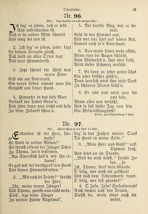 Evangelisches Gesangbuch: für die deutschen Congregational-Gemeinden von Nork-Amerika page 53