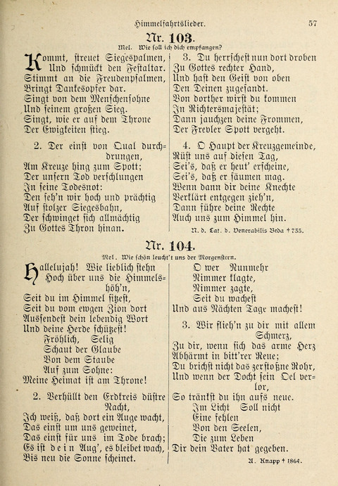 Evangelisches Gesangbuch: für die deutschen Congregational-Gemeinden von Nork-Amerika page 57