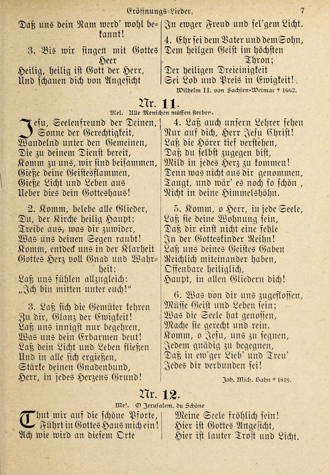 Evangelisches Gesangbuch: für die deutschen Congregational-Gemeinden von Nork-Amerika page 7
