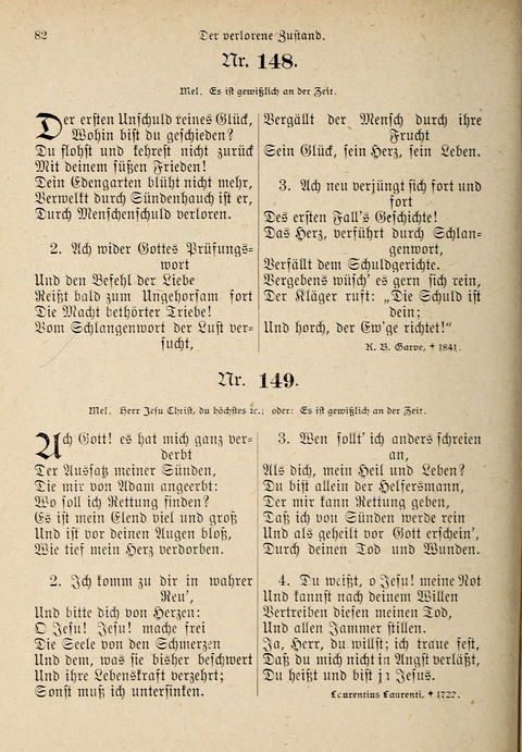 Evangelisches Gesangbuch: für die deutschen Congregational-Gemeinden von Nork-Amerika page 82