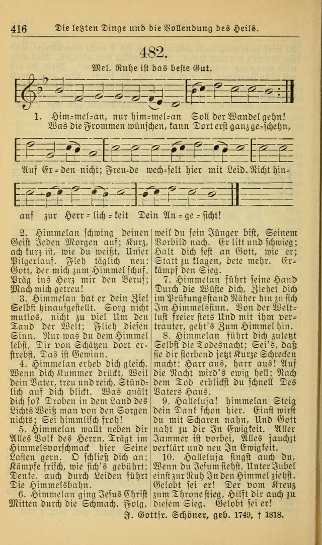Evangelisches Gesangbuch: herausgegeben von der Deutschen Evangelischen Synode von Nord-Amerika (Revidierte Ausgabe) page 425
