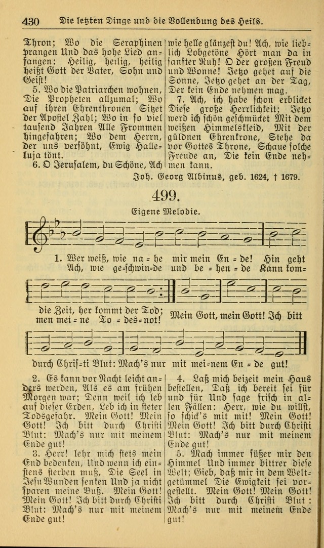 Evangelisches Gesangbuch: herausgegeben von der Deutschen Evangelischen Synode von Nord-Amerika (Revidierte Ausgabe) page 439