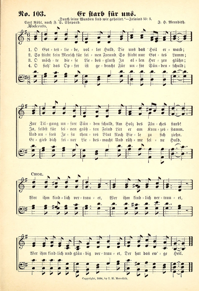 Evangelisches Gesangbuch: Die kleine Palme, mit Anhang page 101