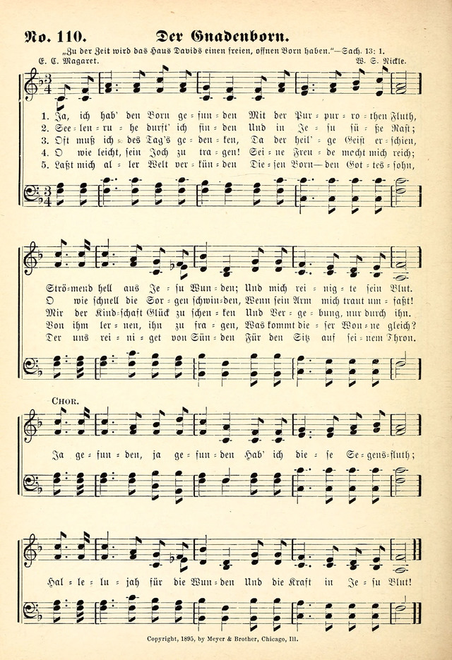 Evangelisches Gesangbuch: Die kleine Palme, mit Anhang page 108