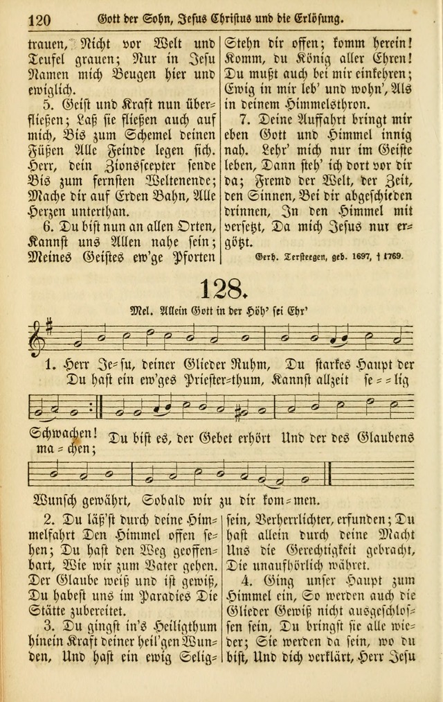 Evangelisches Gesangbuch: herausgegeben von dem Evangelischen Kirchenvereindes Westens page 129