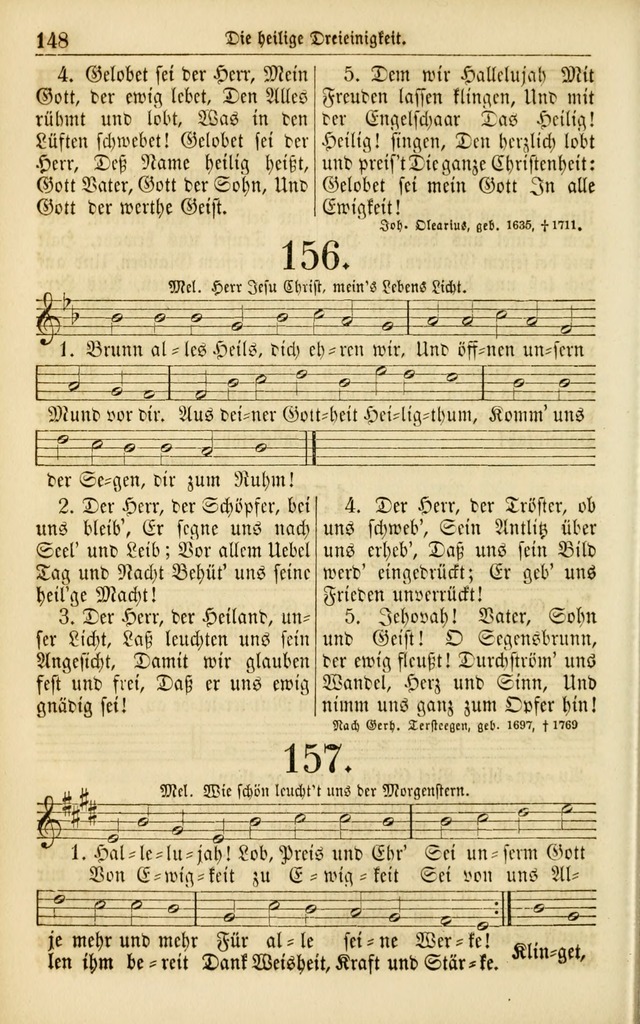 Evangelisches Gesangbuch: herausgegeben von dem Evangelischen Kirchenvereindes Westens page 157