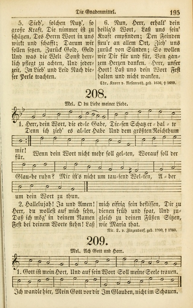 Evangelisches Gesangbuch: herausgegeben von dem Evangelischen Kirchenvereindes Westens page 206