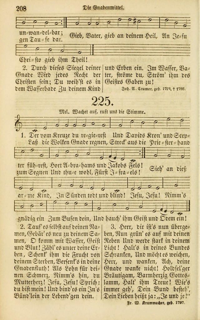 Evangelisches Gesangbuch: herausgegeben von dem Evangelischen Kirchenvereindes Westens page 219