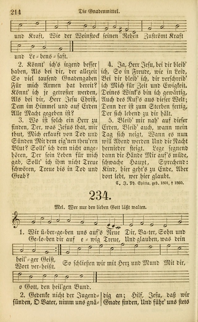 Evangelisches Gesangbuch: herausgegeben von dem Evangelischen Kirchenvereindes Westens page 225