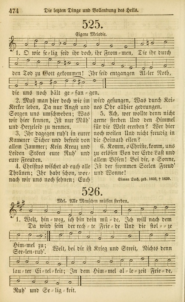 Evangelisches Gesangbuch: herausgegeben von dem Evangelischen Kirchenvereindes Westens page 485