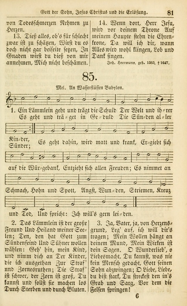 Evangelisches Gesangbuch: herausgegeben von dem Evangelischen Kirchenvereindes Westens page 90