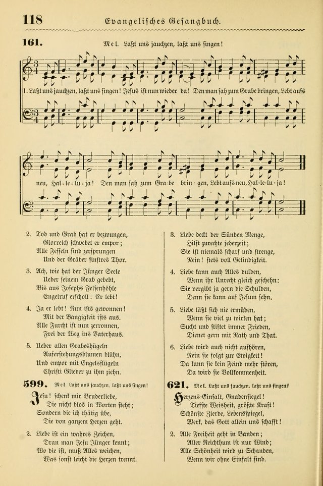 Evangelisches Gesangbuch mit vierstimmigen Melodien: für den öffentlichen und häuslichen Gottesdienst page 118