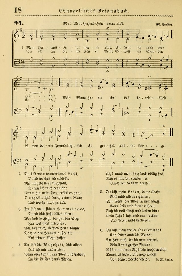 Evangelisches Gesangbuch mit vierstimmigen Melodien: für den öffentlichen und häuslichen Gottesdienst page 18