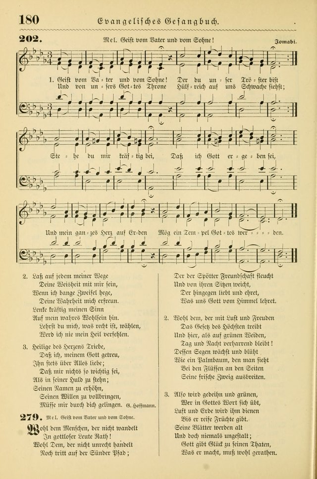 Evangelisches Gesangbuch mit vierstimmigen Melodien: für den öffentlichen und häuslichen Gottesdienst page 180
