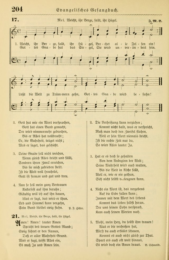 Evangelisches Gesangbuch mit vierstimmigen Melodien: für den öffentlichen und häuslichen Gottesdienst page 204