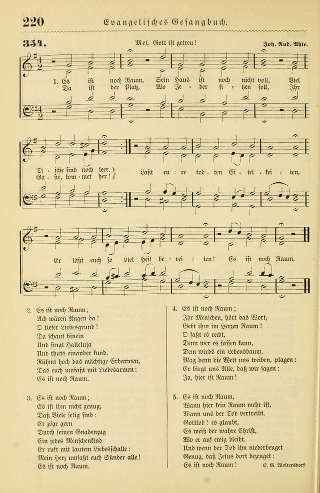 Evangelisches Gesangbuch mit vierstimmigen Melodien: für den öffentlichen und häuslichen Gottesdienst page 220