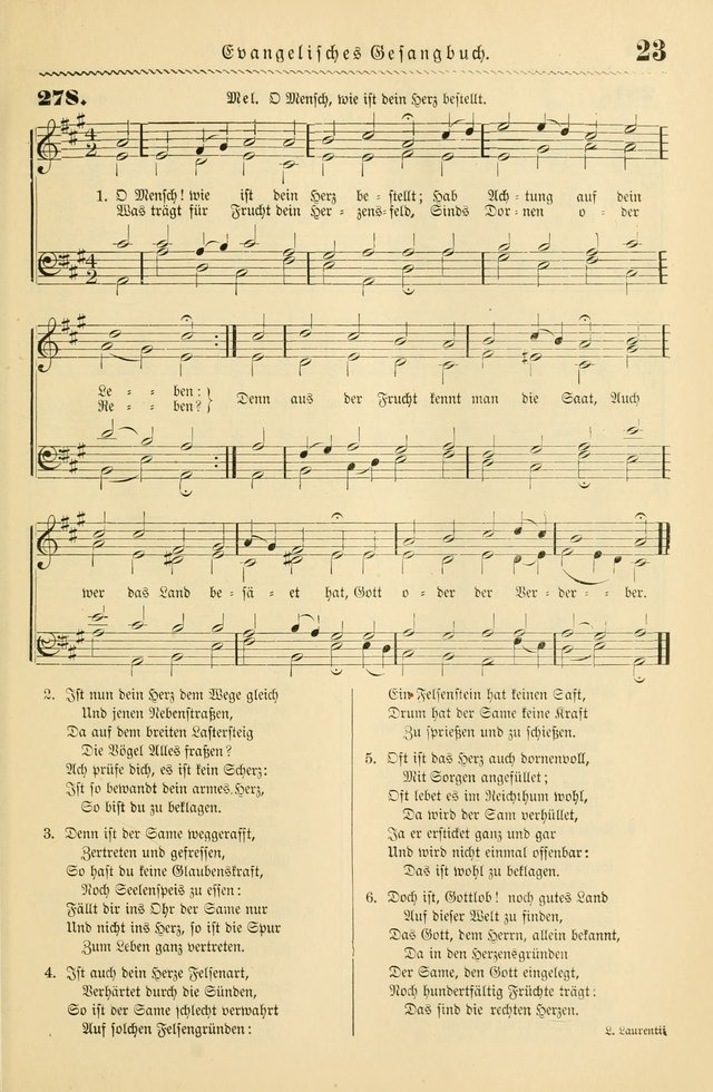 Evangelisches Gesangbuch mit vierstimmigen Melodien: für den öffentlichen und häuslichen Gottesdienst page 23