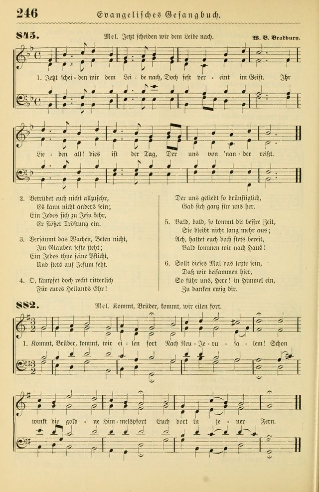 Evangelisches Gesangbuch mit vierstimmigen Melodien: für den öffentlichen und häuslichen Gottesdienst page 246