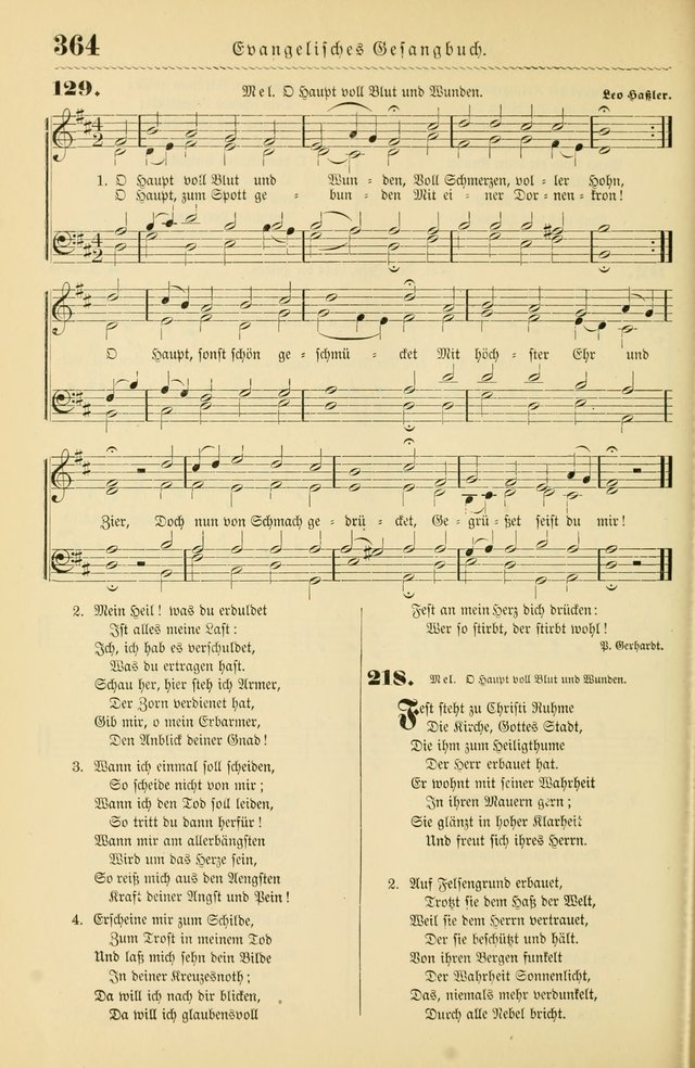 Evangelisches Gesangbuch mit vierstimmigen Melodien: für den öffentlichen und häuslichen Gottesdienst page 364