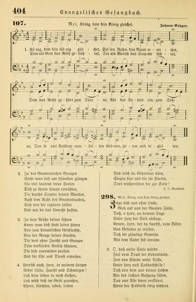 Evangelisches Gesangbuch mit vierstimmigen Melodien: für den öffentlichen und häuslichen Gottesdienst page 404