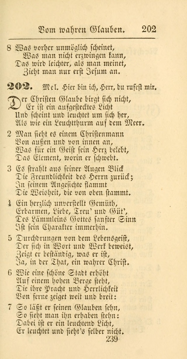 Evangelisches Gesangbuch: oder eine sammlung geistreicher lieder zum gebrauch der Evangelischen Gemeinschaft und aller heilsuchenden seelen page 239