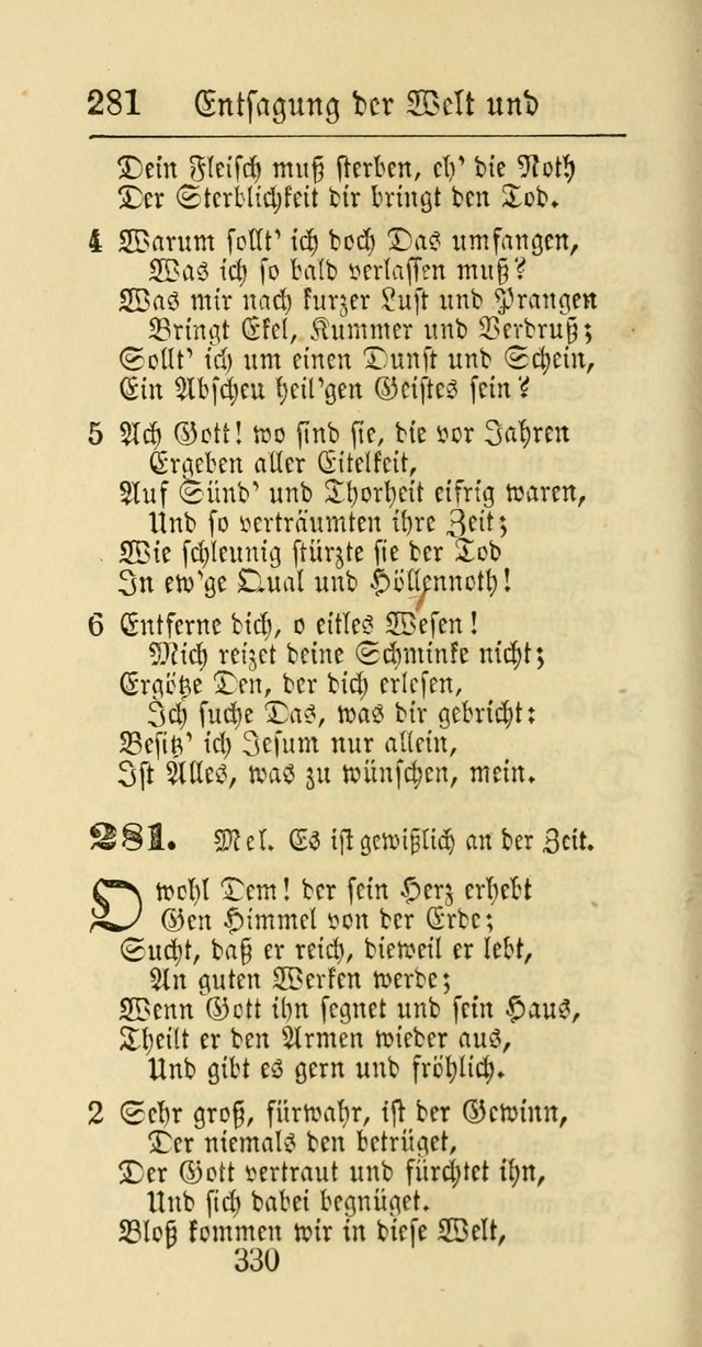 Evangelisches Gesangbuch: oder eine sammlung geistreicher lieder zum gebrauch der Evangelischen Gemeinschaft und aller heilsuchenden seelen page 330